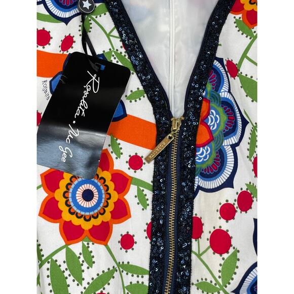 Rosalita McGee Womens Size M All Over Print Floral Jumpsuit NWT - Picture 8 of 9